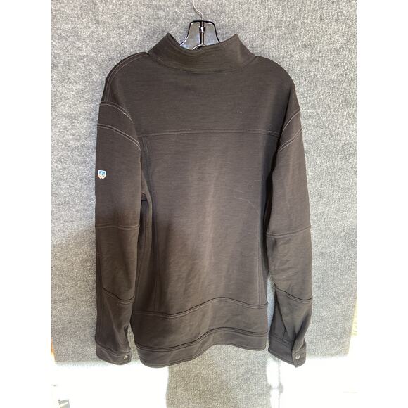 Kuhl Full Zip Jacket Mens Large Black Outdoor Fleece Pockets Performance Stretch - Picture 2 of 6